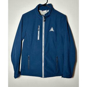 Congressional Country Club Women’s Blue Full Zip Softshell Jacket Clique Sz M